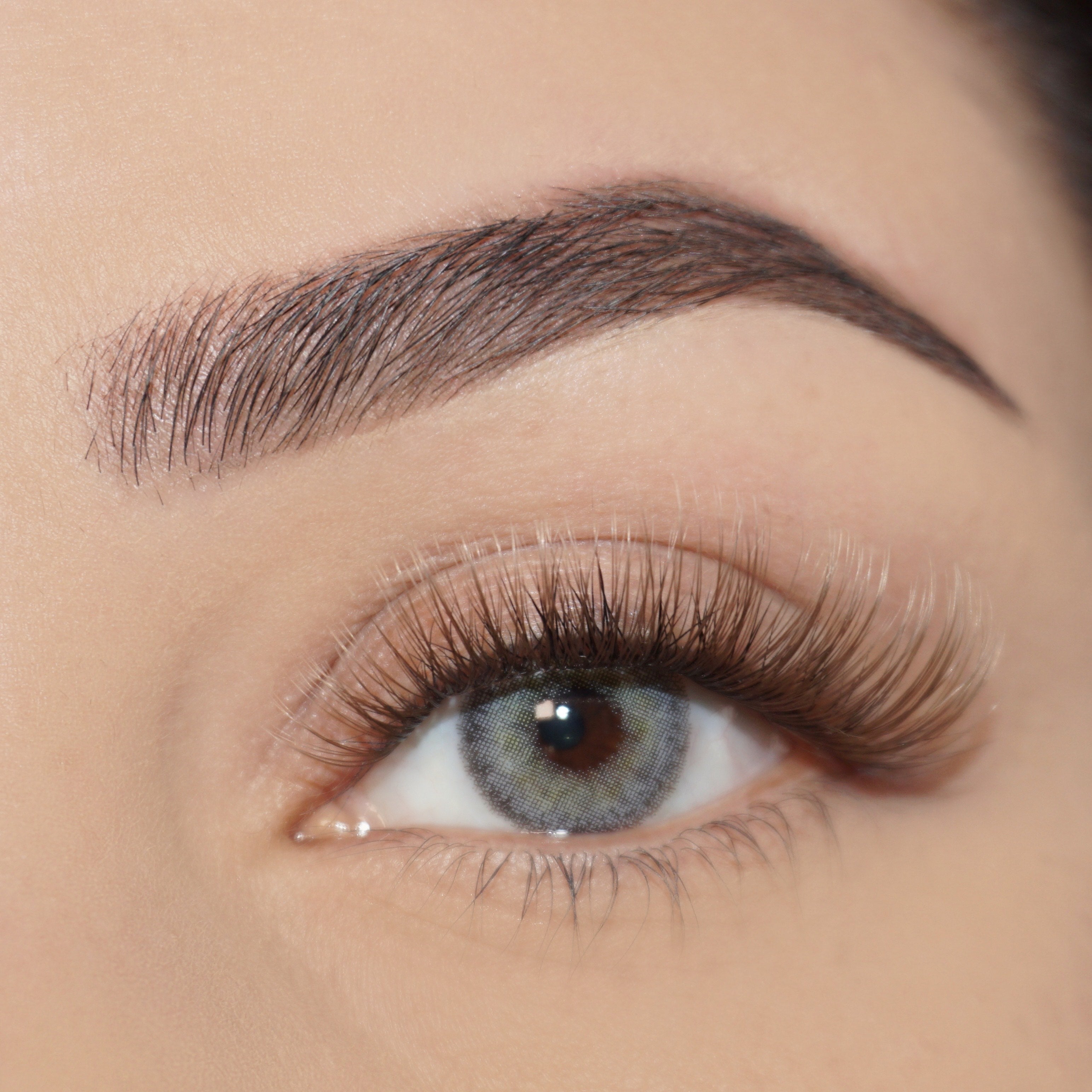 Brown on sale eyelash extensions